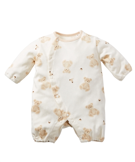 ロンパース・カバーオール melted butter BLACK SWAN BODYSUIT 12-18m ニッセン（nissen） ロンパース カバーオール ベビー 日本製 コットン