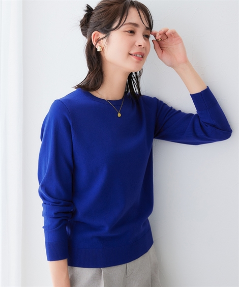 ニッセン（nissen） ニット セーター レディース クルーネック 乾燥機