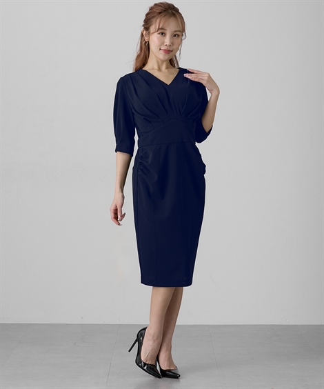 ニッセン（nissen） ワンピース ひざ丈 レディース 大きい胸専用