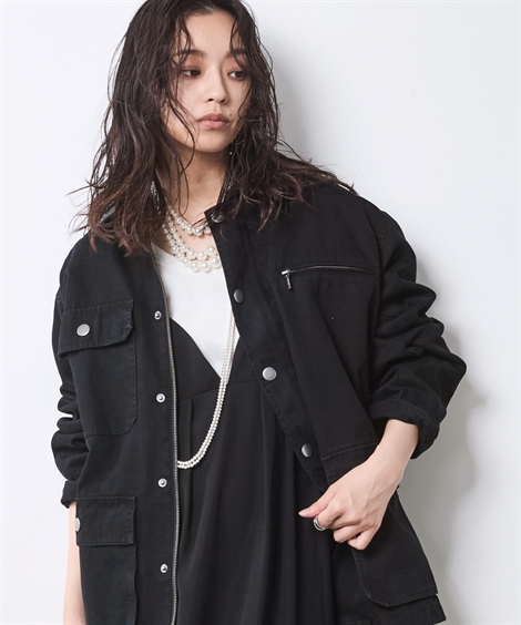 ニッセン（nissen） アウター レディース 綿100％ カバー オール