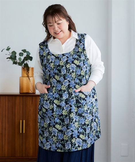 ニッセン（nissen） ワンピース ひざ丈 レディース のびのび楽ちん