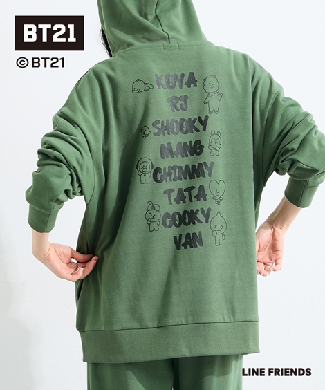 ニッセン（nissen） パーカー レディース BT21 ルーズシルエット