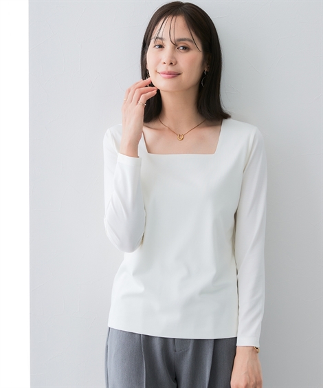 ニッセン（nissen） Tシャツ カットソー レディース 透け対策