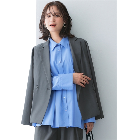 ニッセン（nissen） ジャケット アウター レディース 落ち感ドレープ