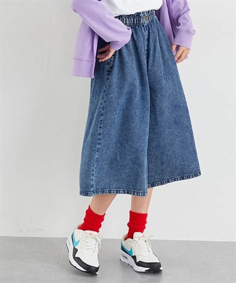 ニッセン（nissen） パンツ ズボン 子供服 キッズ ハートボタン デニム