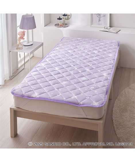 ニッセン（nissen） 敷きパッド 寝具 クロミ もちもちベロア サンリオ
