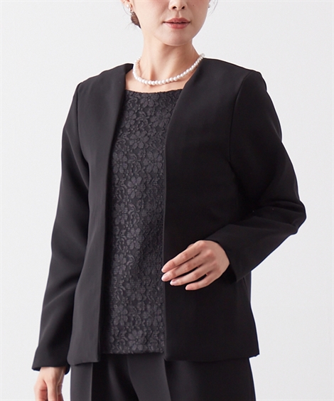 ニッセン（nissen） ジャケット アウター フォーマル 重ね着風 アト