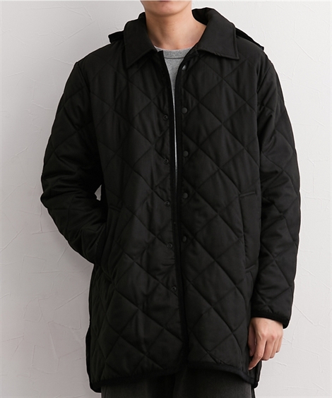 コート アウター メンズ フード取り外し可能 キルティング 冬 | M/L/LL | ニッセン nissen ニッセン（nissen） コート アウター メンズ フード取り外し可能