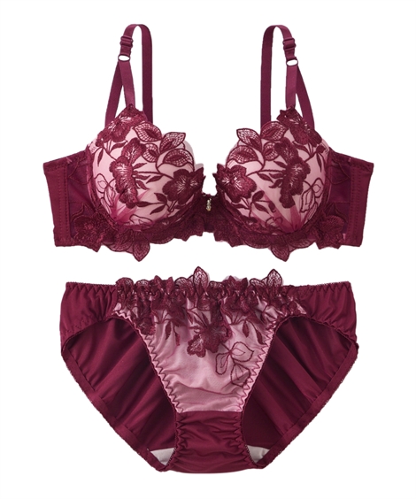 ニッセン（nissen） ブラジャー ショーツ セット レディース 脇高