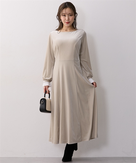 ニッセン（nissen） ワンピース ロング マキシ レディース 大きい胸