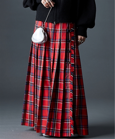 ヴァレンティノ　プリーツスカート　赤　VLTNロングスカート ヴァレンティノ プリーツスカート 赤 VLTNロングスカート