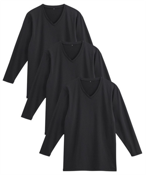 ニッセン（nissen） インナー シャツ 長袖 メンズ あったか裏起毛 V