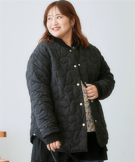 ニッセン（nissen） コート アウター レディース 星柄キルティング | L