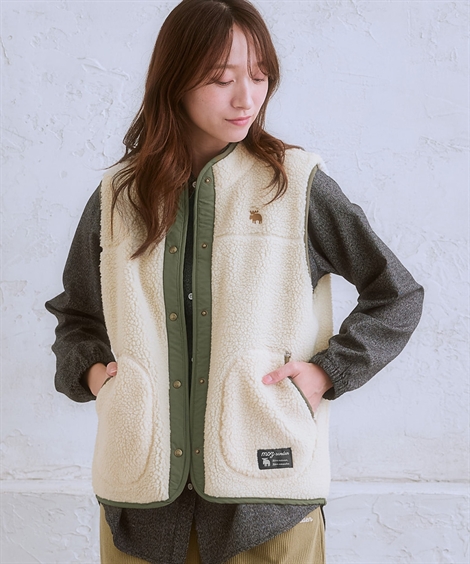 ニッセン（nissen） ジャケット アウター レディース moz モズ ボア