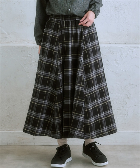 ニッセン（nissen） ロングスカート レディース moz モズ ネルチェック