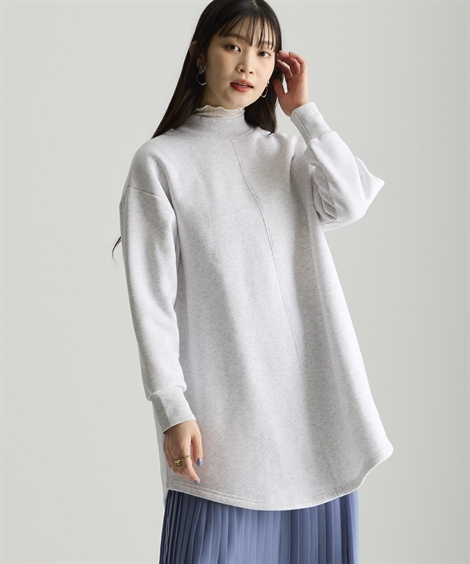 ニッセン（nissen） チュニック レディース 綿100％ 裏起毛 スウェット