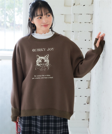 ニッセン（nissen） トレーナー スウェット レディース 帯電防止加工裏