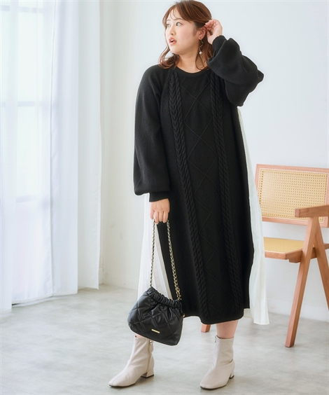 ニッセン（nissen） ワンピース ロング マキシ レディース サイド