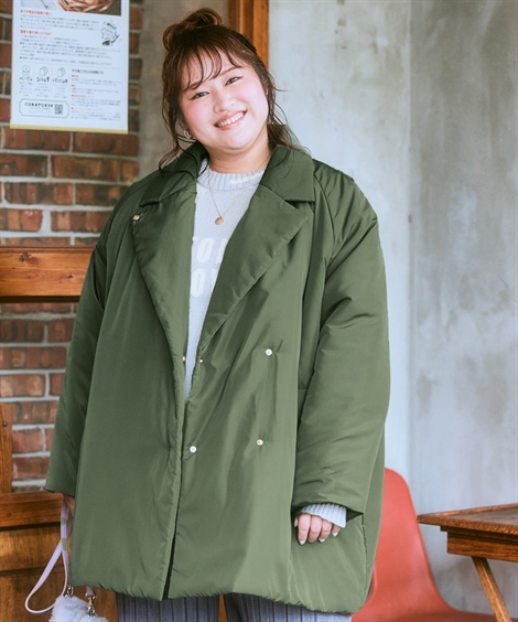 ニッセン（nissen） コート アウター レディース ミディアム丈中わた