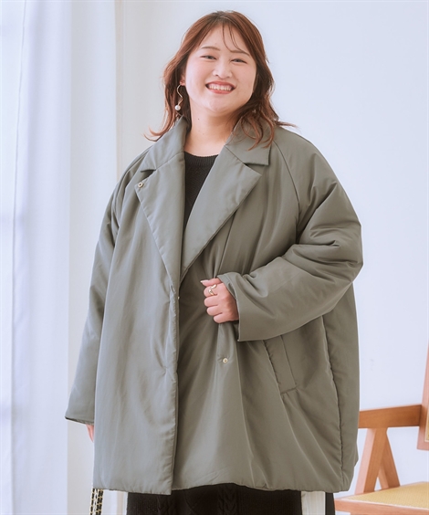 ニッセン（nissen） コート アウター レディース ミディアム丈中わた