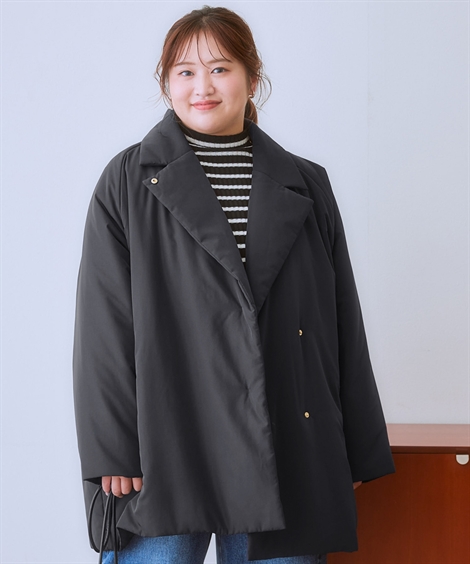 ニッセン（nissen） コート アウター レディース ミディアム丈中わた