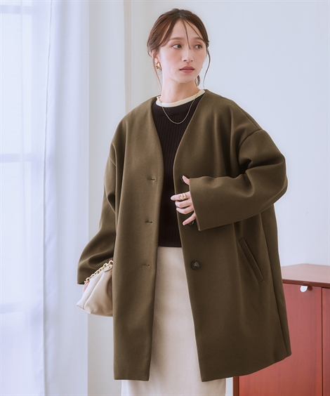 ニッセン（nissen） コート アウター レディース フェイクウールノー