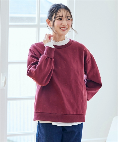 ニッセン（nissen） トレーナー スウェット レディース 柔らか裏起毛