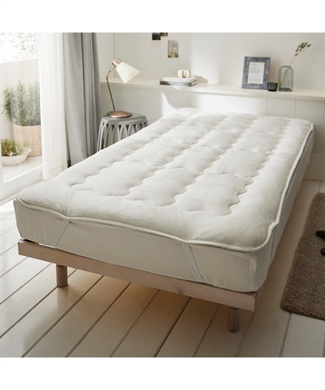 ニッセン（nissen） 敷きパッド 寝具 うるとろ/吸湿発熱フランネル