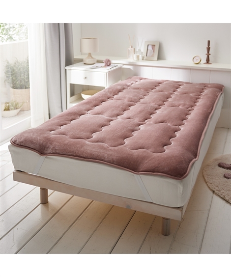 ニッセン（nissen） 敷きパッド 寝具 うるとろ/吸湿発熱フランネル