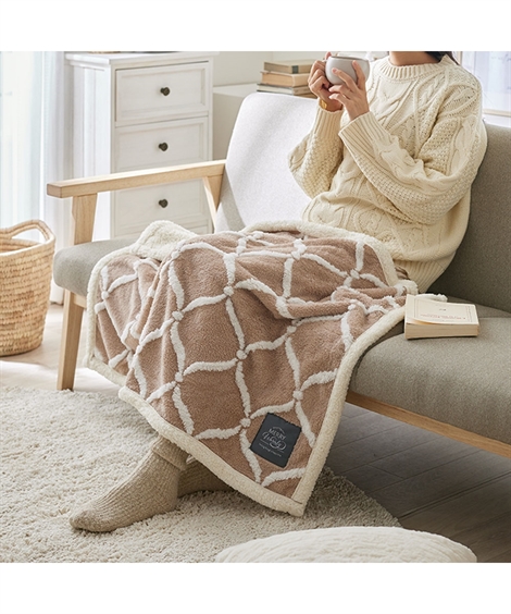 ニッセン（nissen） 毛布 ブランケット 寝具 ジャカード フランネル