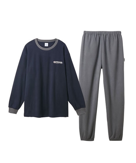 ニッセン（nissen） OUTDOOR ルームウェア メンズ フリース 上下セット