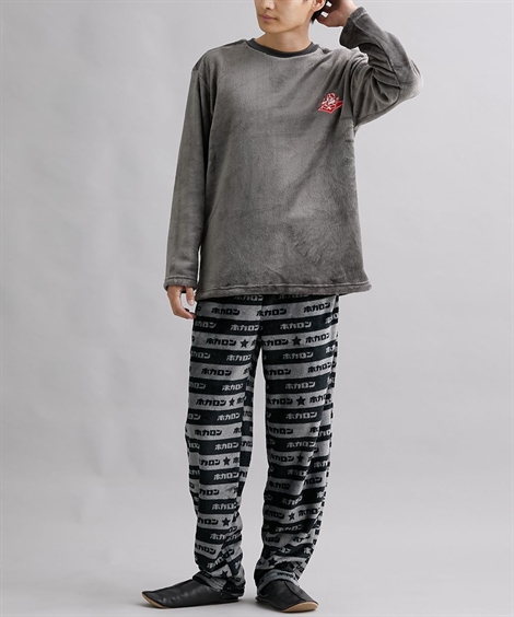 ニッセン（nissen） ルームウェア メンズ ミンクフリース 上下セット