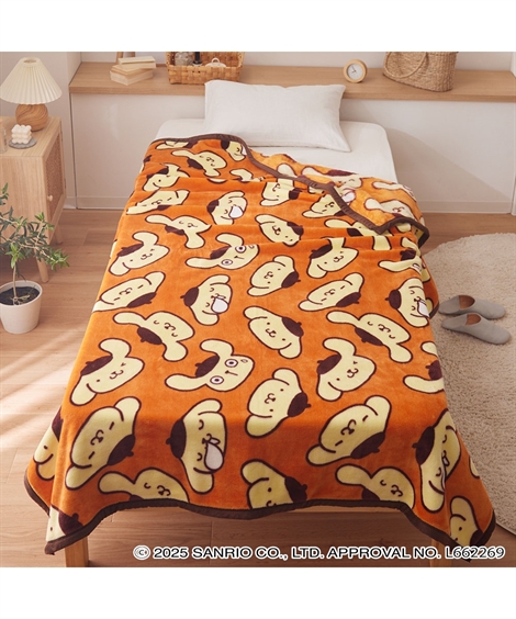 ニッセン（nissen） 毛布 ブランケット 寝具 ポムポムプリン なめらか