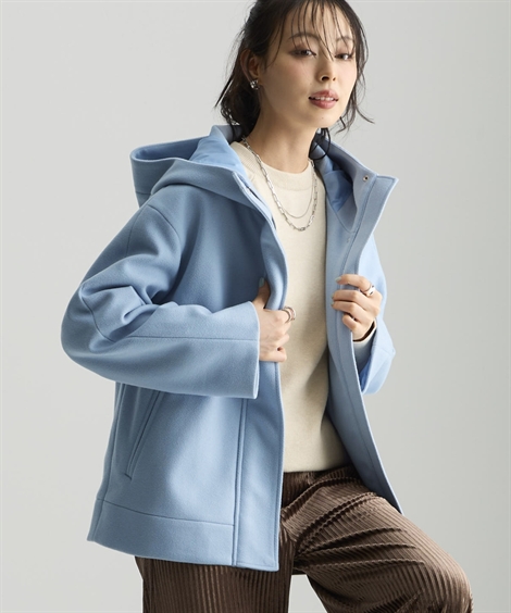 ニッセン（nissen） コート アウター レディース 軽やかフェイクウール