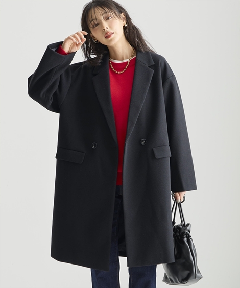 ニッセン（nissen） コート アウター レディース 軽やかフェイクウール