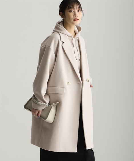 ニッセン（nissen） コート アウター レディース 軽やかフェイクウール