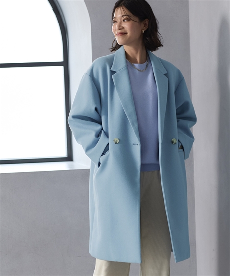 ニッセン（nissen） コート アウター レディース 軽やかフェイクウール