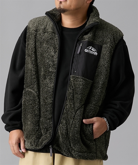 ニッセン（nissen） OUTDOOR ベスト メンズ ボアフリース アウトドア
