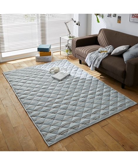 ニッセン（nissen） ラグ カーペット 絨毯 洗えるキルトラグ