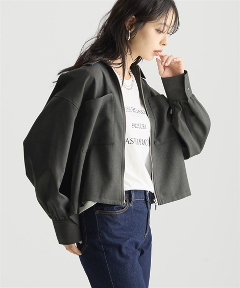 レディース フロントジップ ロングアウター ニッセン（nissen） ジャケット アウター レディース 美極 フロント