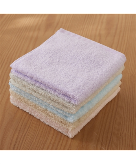 ニッセン（nissen） ハンドタオル ハンカチ 無撚糸めちゃふわ カラー