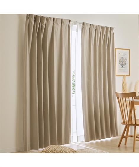 ニッセン（nissen） ドレープカーテン 省エネ 節電 1級遮光 カーテン