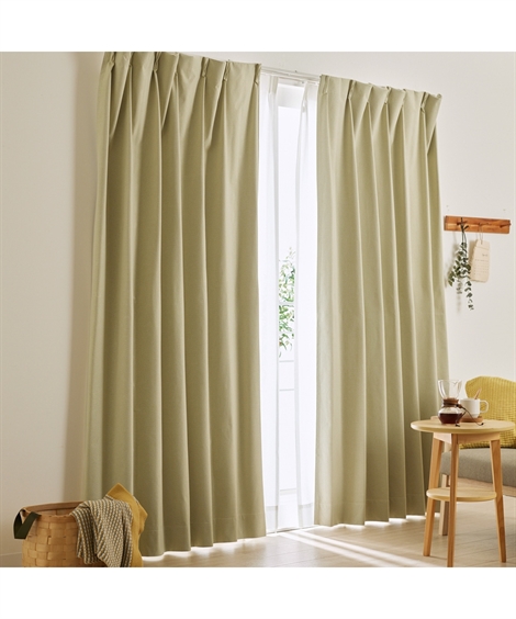 ニッセン（nissen） ドレープカーテン 省エネ 節電 1級遮光 カーテン