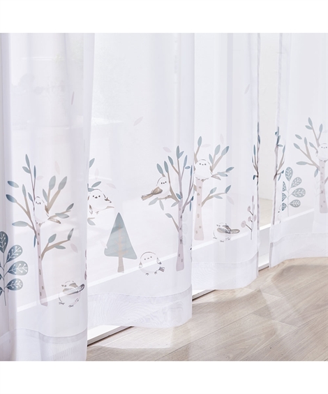 ニッセン（nissen） レースカーテン ボイル レース カーテン 2枚セット