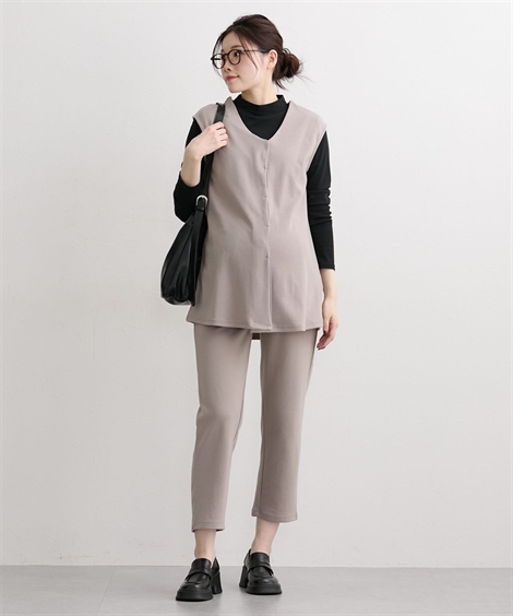 ニッセン（nissen） マタニティ 事務服 授乳服 ママ ウェア カットソー