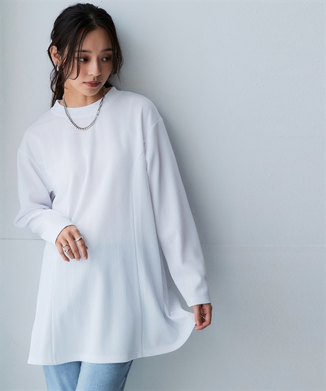 ニッセン（nissen） チュニック レディース テクスチャーリブ