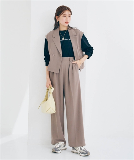 ニッセン（nissen） Tシャツ カットソー レディース ジャケット ベスト