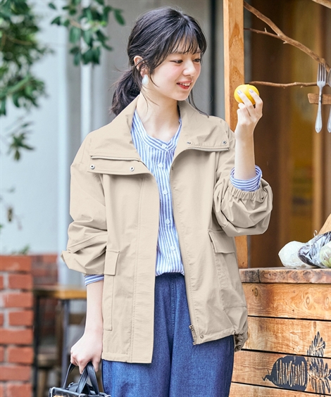 ニッセン（nissen） ブルゾン レディース はっ水 防花粉 UVカット