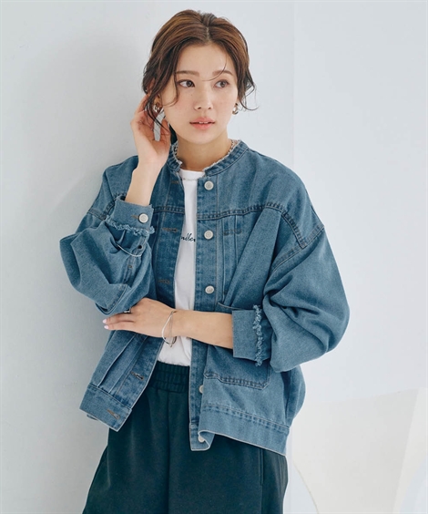 ニッセン（nissen） ジャケット アウター レディース ノーカラー