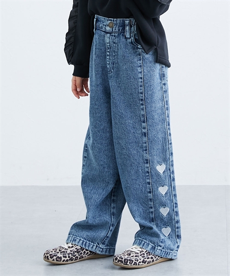 ニッセン（nissen） パンツ ズボン 子供服 キッズ ハート刺しゅう